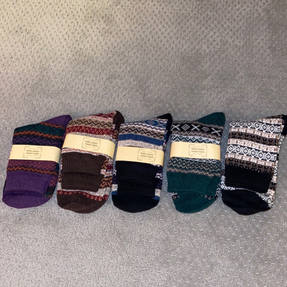 6 pack crew length winter sock set